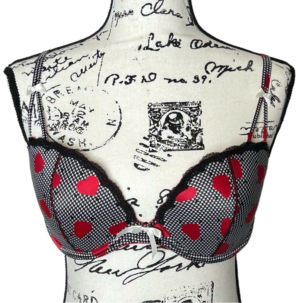 Victoria’s Secret Gingham Hearts Pushup Bra